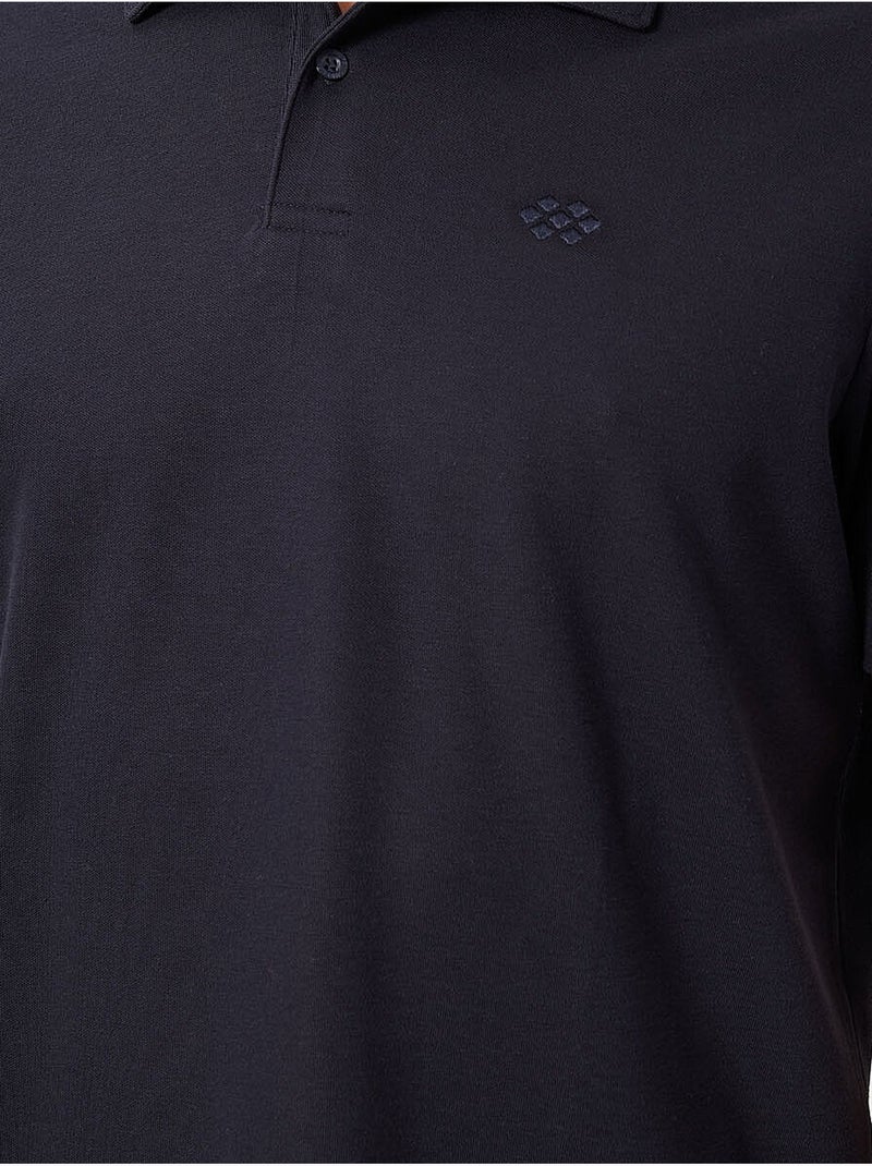 Polo cotone elastan tommy Blu marino - Kiabi