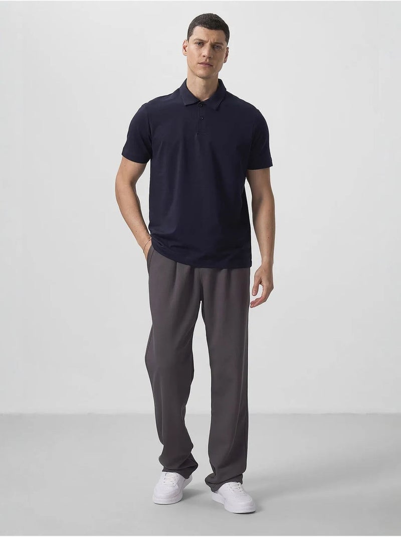 Polo cotone elastan tommy Blu marino - Kiabi