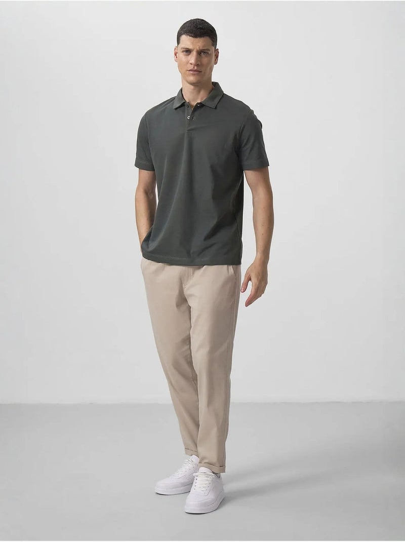 Polo cotone elastan tommy Verde scuro - Kiabi