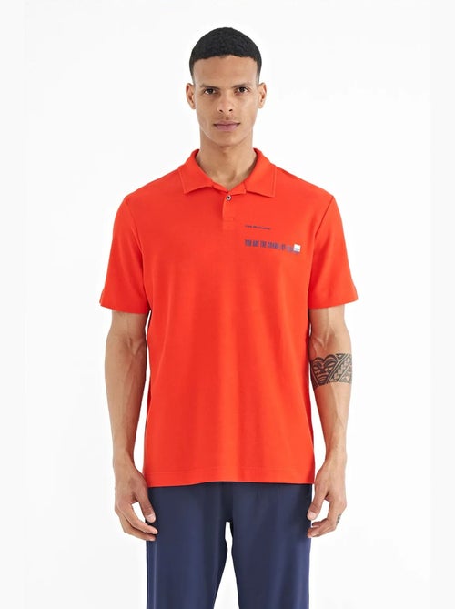 Polo cotone stampa testo tommy - Kiabi Polo cotone stampa testo tommy - Kiabi