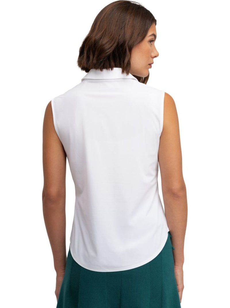Polo da golf da donna alte performance golf donna llorea Bianco - Kiabi