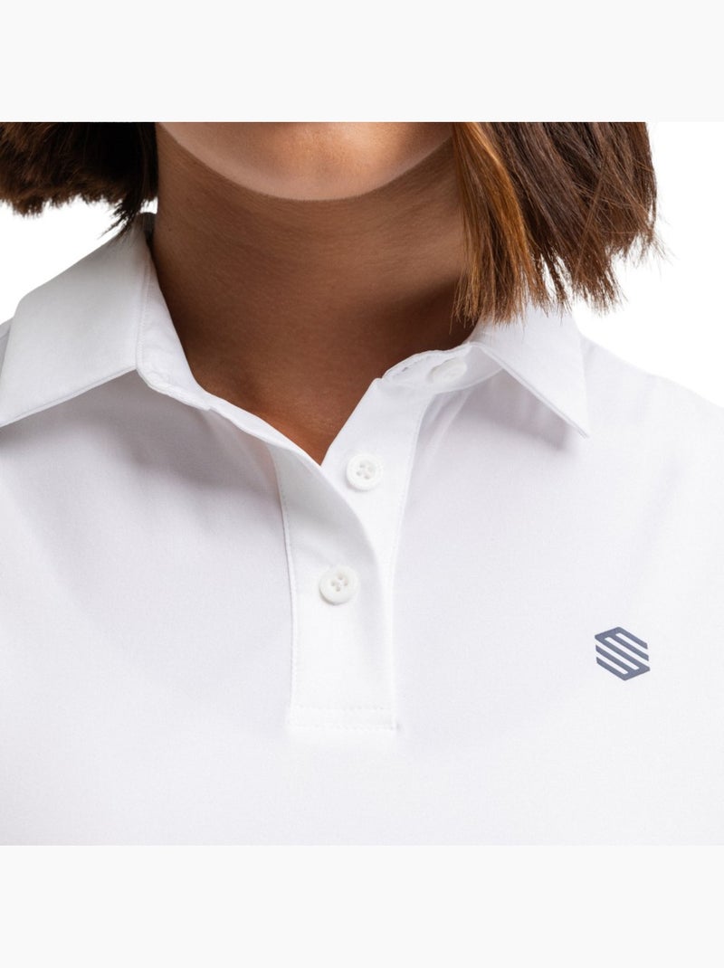 Polo da golf da donna alte performance golf donna llorea Bianco - Kiabi