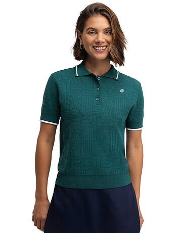 Polo da golf in maglia da donna golf donna hazard teal
