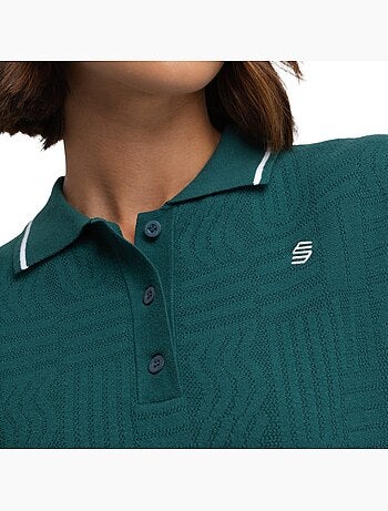 Polo da golf in maglia da donna golf donna hazard teal