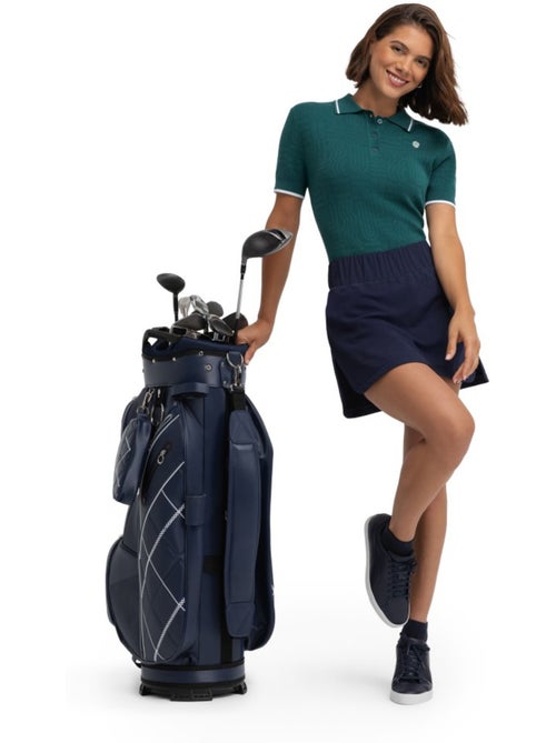Polo da golf in maglia da donna golf donna hazard teal - Kiabi