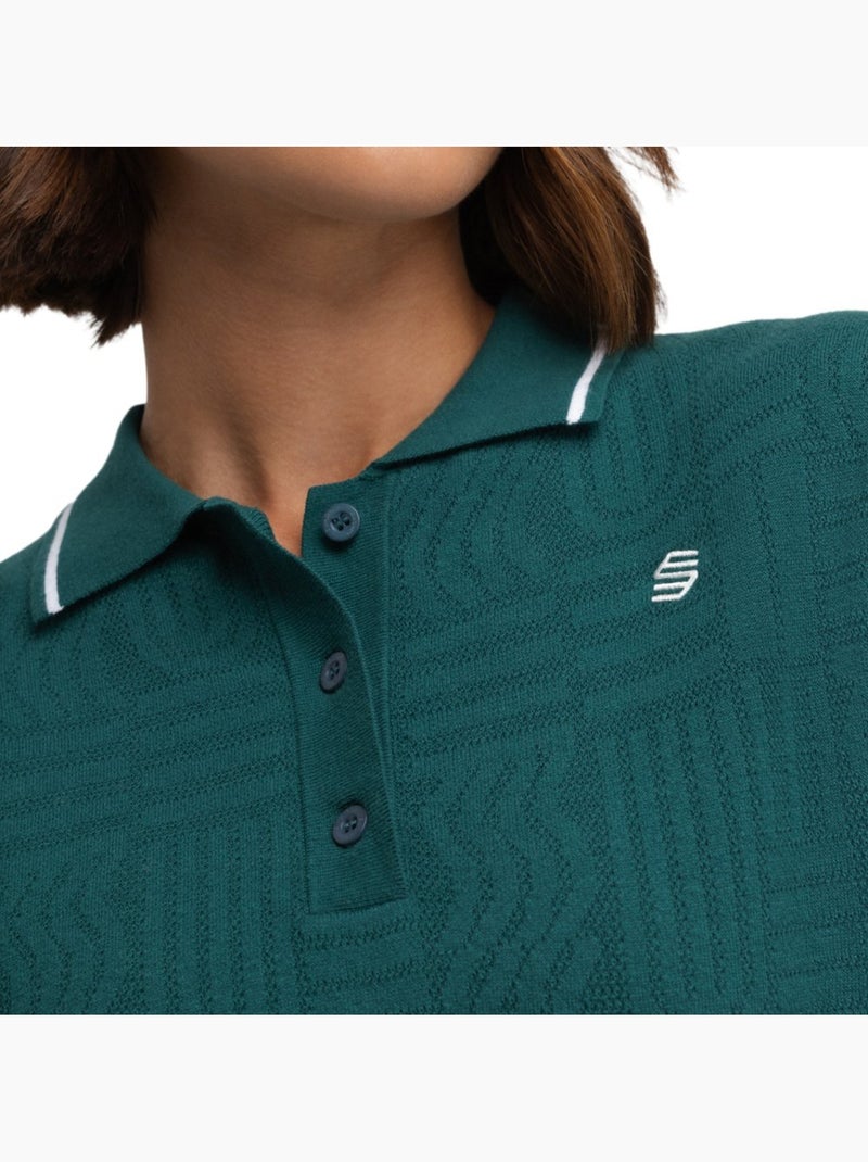 Polo da golf in maglia da donna golf donna hazard teal Verde - Kiabi