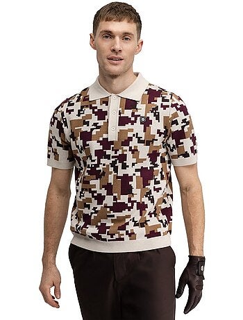 Polo da golf in maglia da uomo golf uomo trevino sand