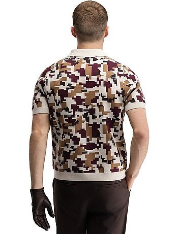 Polo da golf in maglia da uomo golf uomo trevino sand