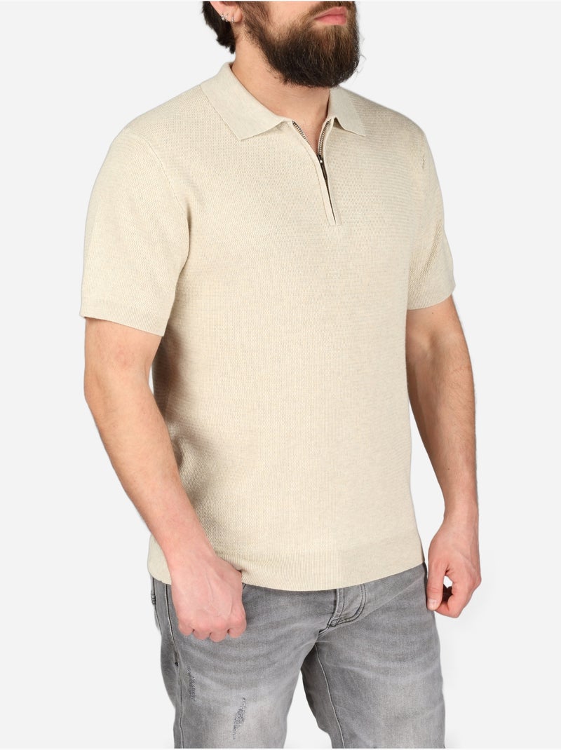 Polo da infilare - Frilivin Beige - Kiabi