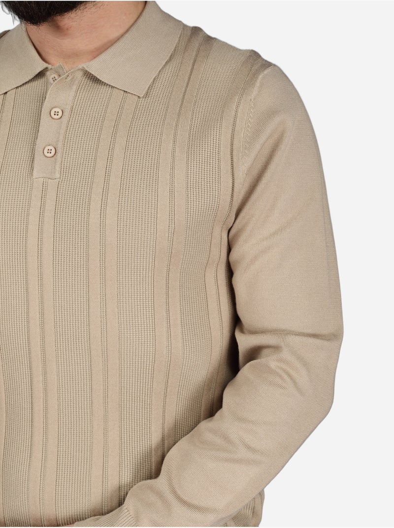 Polo da infilare - Frilivin Beige - Kiabi