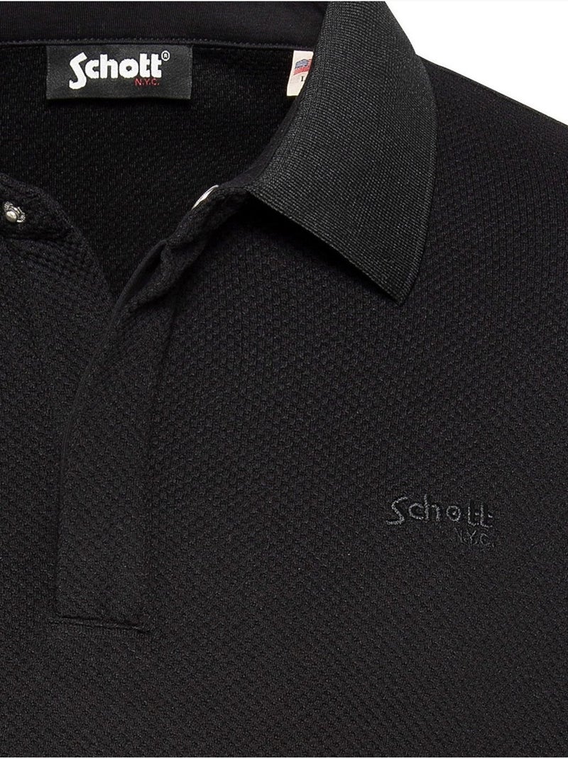 Polo da infilare - Schott Nero - Kiabi