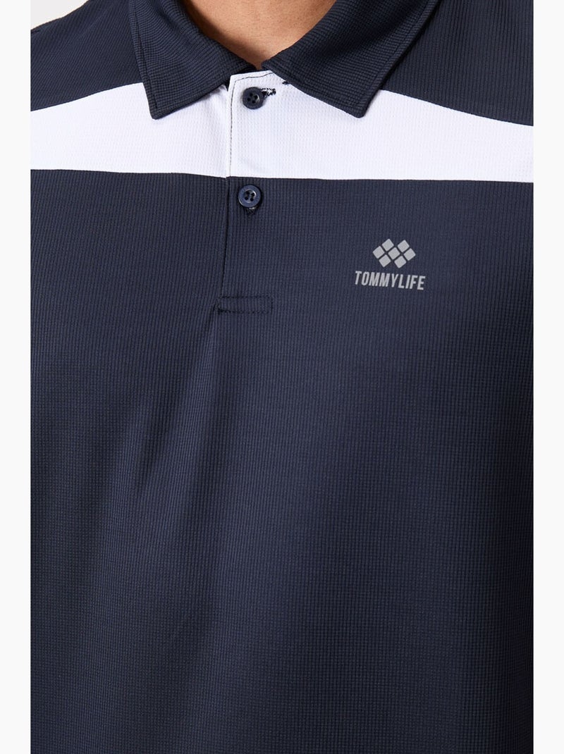 Polo da uomo a blocchi di colore tommy Blu Bianco - Kiabi