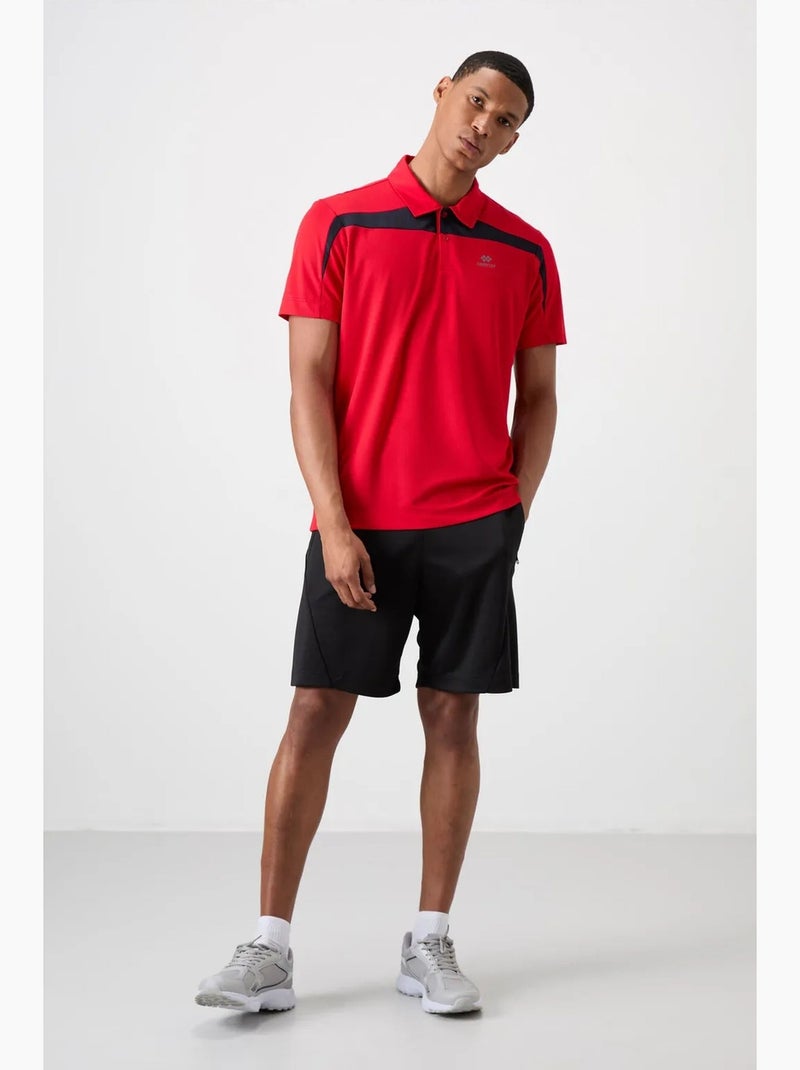 Polo da uomo a blocchi di colore tommy Rosso - Kiabi