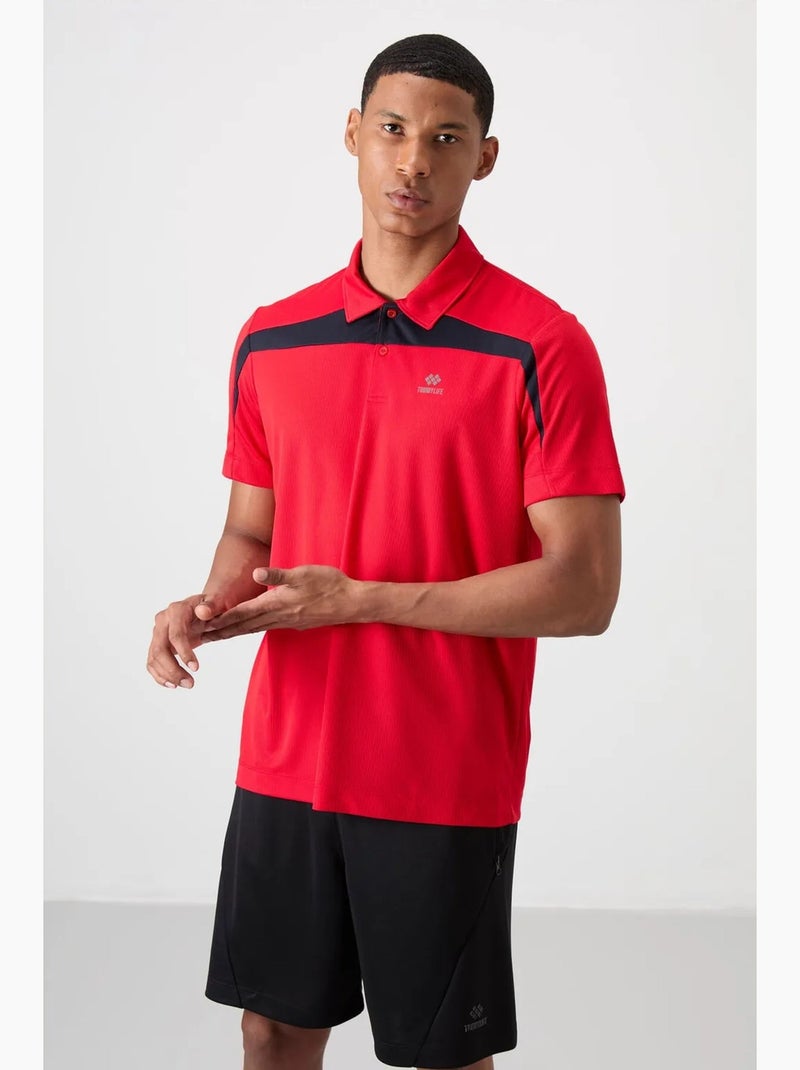 Polo da uomo a blocchi di colore tommy Rosso - Kiabi