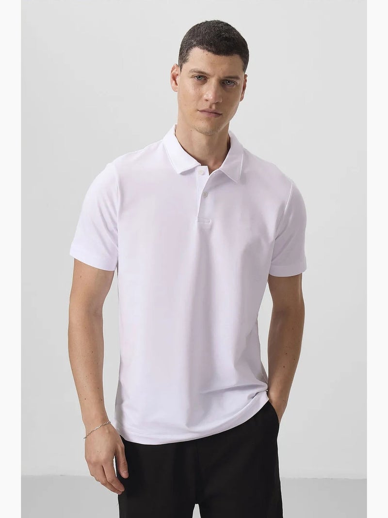 Polo da uomo in cotone ed elastan tommy Bianco sporco - Kiabi