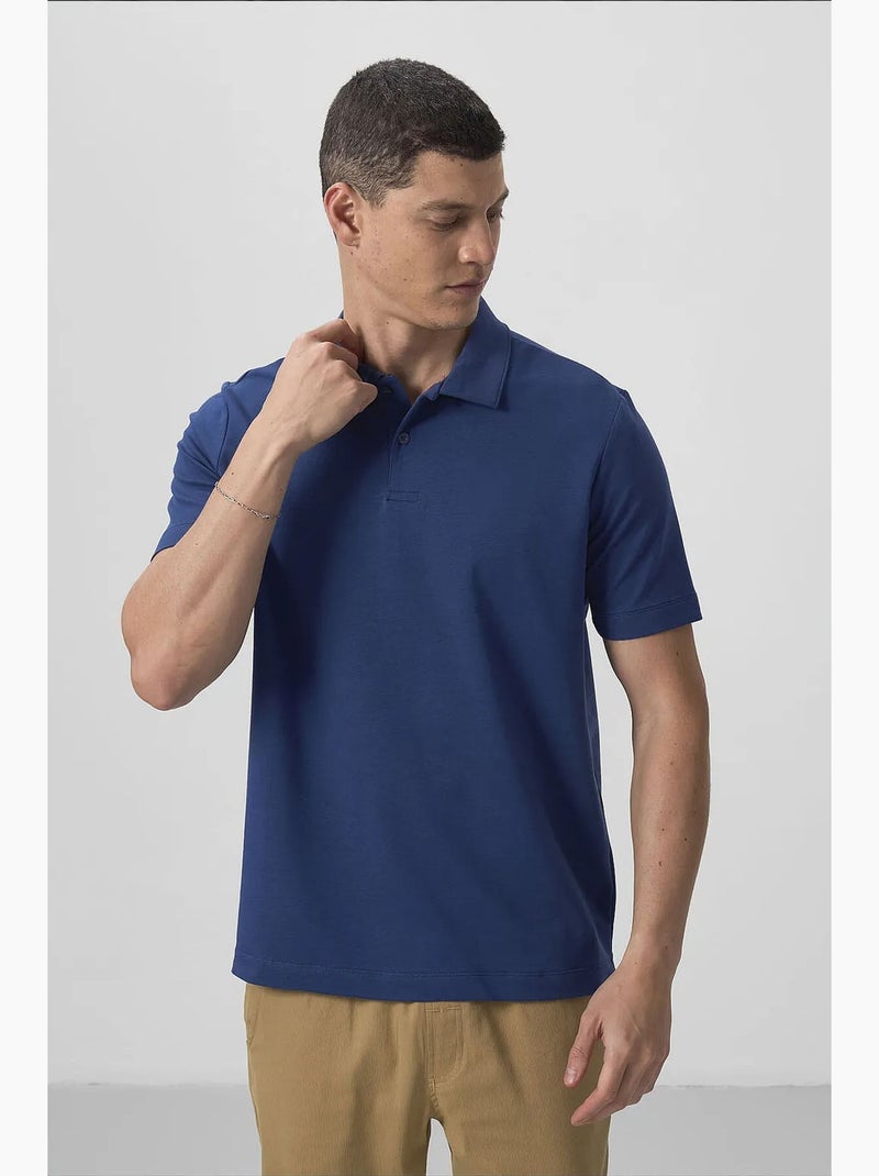 Polo da uomo in cotone ed elastan tommy Blu scuro - Kiabi