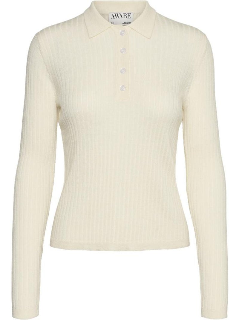 Polo Donna Maniche Lunghe Vero Moda Ecru - Kiabi