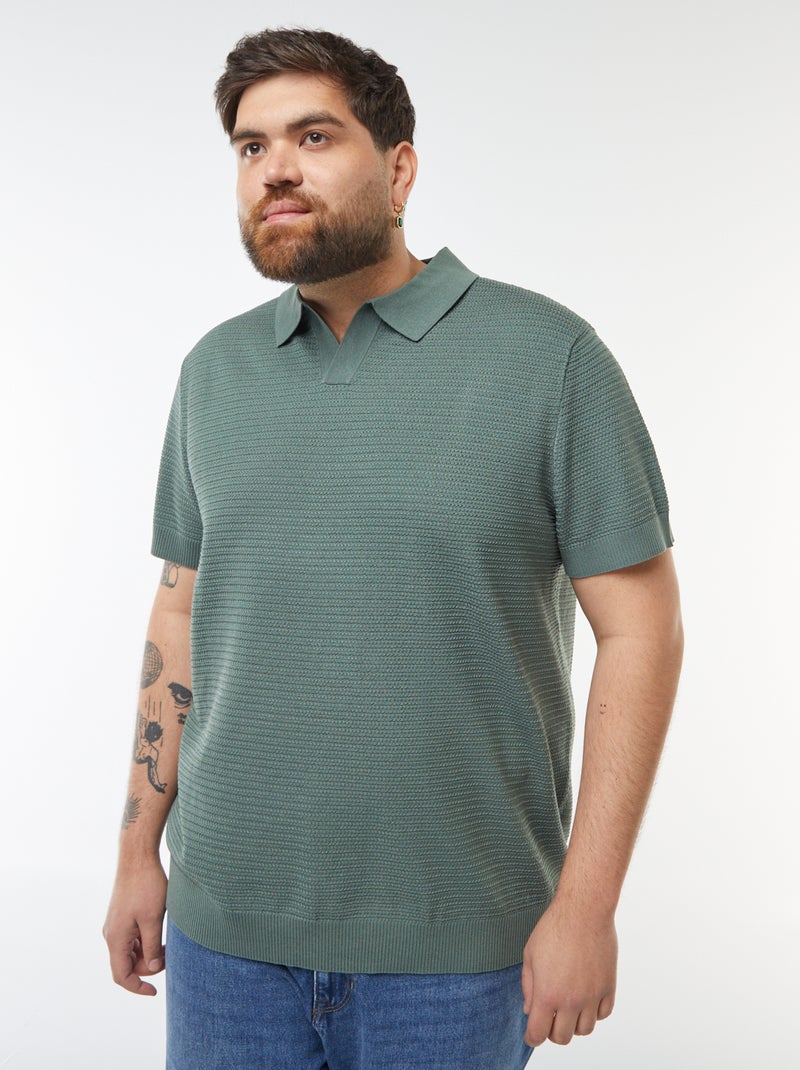 Polo en maglia piqué Maniche courtes Verde - Kiabi