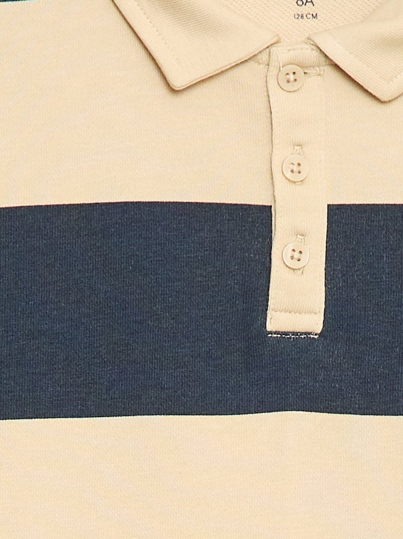 Polo felpa a righe Blu - Kiabi
