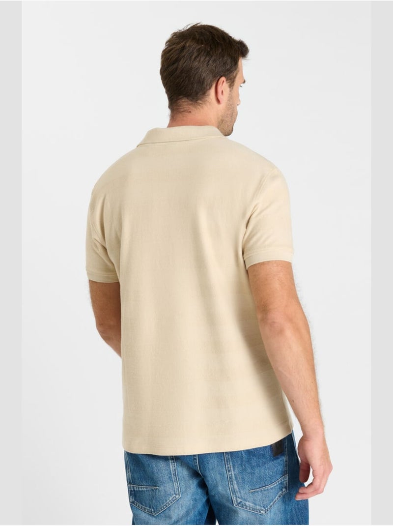 Polo impo 'le temps des cerises' Beige - Kiabi