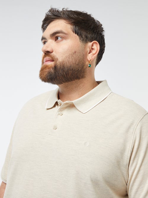 Polo in cotone a contrasto - Kiabi