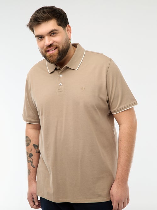 Polo in cotone a contrasto - Kiabi