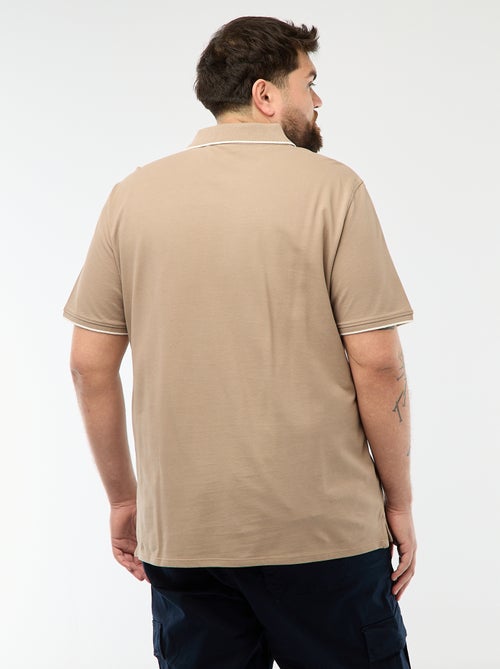 Polo in cotone a contrasto - Kiabi