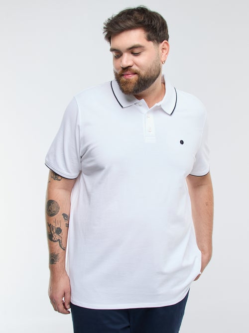 Polo in cotone a contrasto - Kiabi