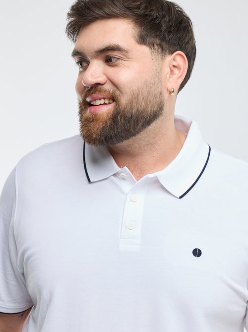 Polo in cotone a contrasto - Kiabi