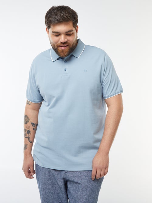 Polo in cotone a contrasto - Kiabi