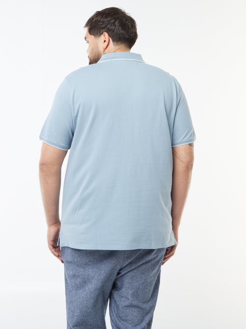 Polo in cotone a contrasto - Kiabi