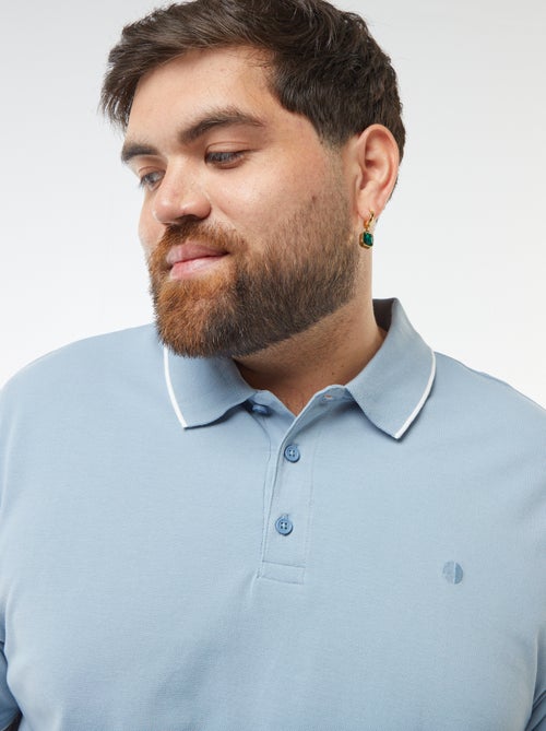 Polo in cotone a contrasto - Kiabi