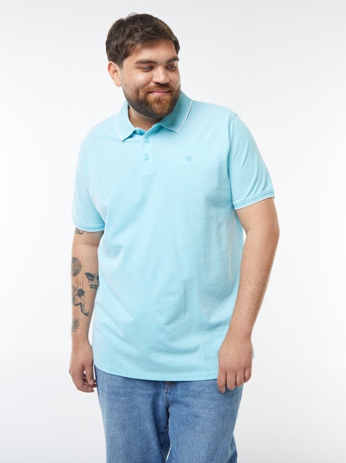 Polo in cotone a contrasto - Kiabi