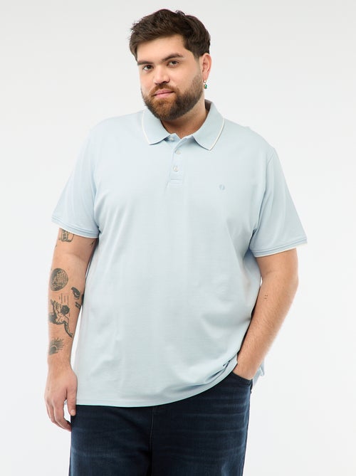 Polo in cotone a contrasto - Kiabi