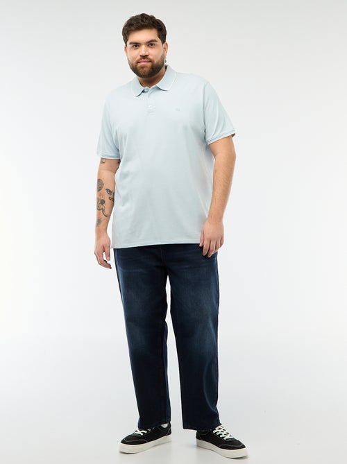 Polo in cotone a contrasto - Kiabi