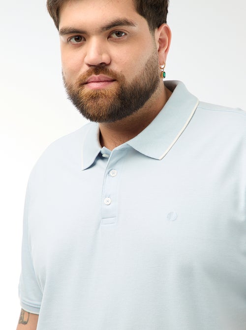 Polo in cotone a contrasto - Kiabi