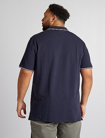 Polo in cotone a contrasto