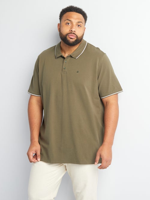 Polo in cotone a contrasto - Kiabi