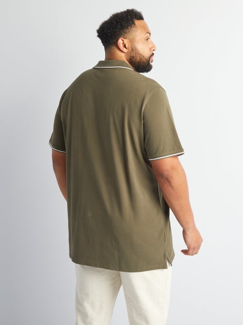 Polo in cotone a contrasto - Kiabi