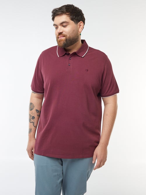 Polo in cotone a contrasto - Kiabi