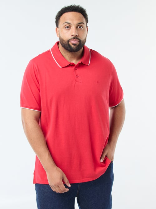 Polo in cotone a contrasto - Kiabi