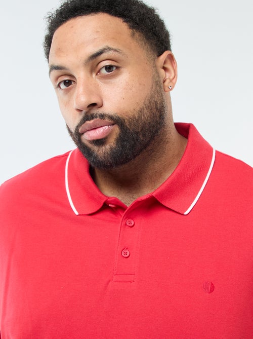 Polo in cotone a contrasto - Kiabi