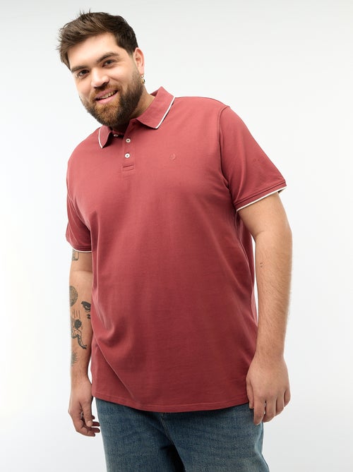 Polo in cotone a contrasto - Kiabi