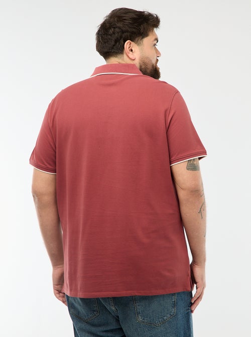 Polo in cotone a contrasto - Kiabi