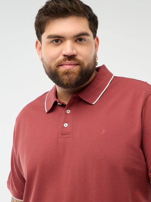 Polo in cotone a contrasto - Kiabi