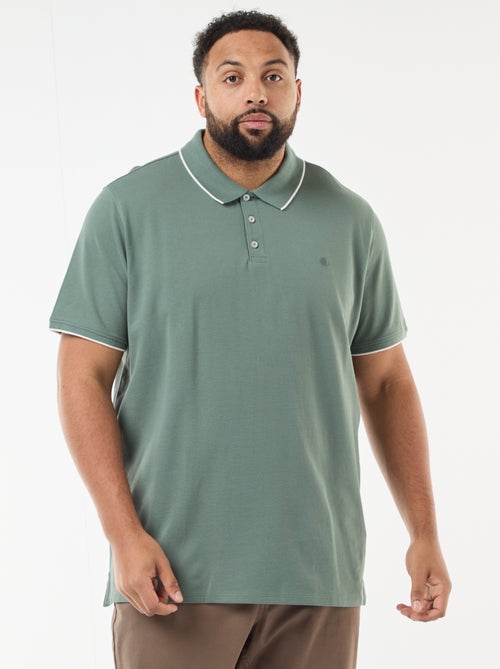 Polo in cotone a contrasto - Kiabi