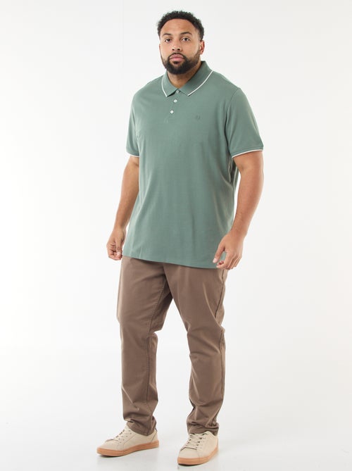 Polo in cotone a contrasto - Kiabi