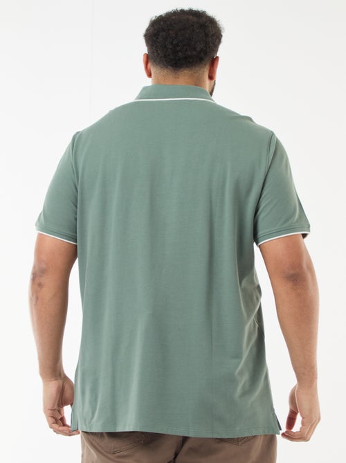 Polo in cotone a contrasto - Kiabi