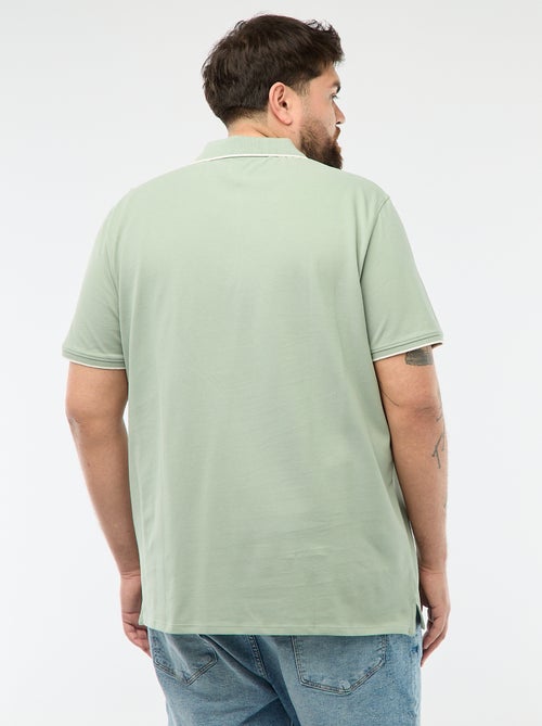 Polo in cotone a contrasto - Kiabi