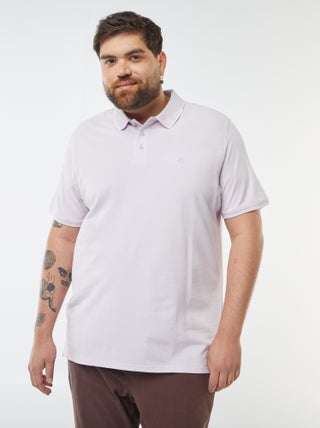 Polo in cotone a contrasto